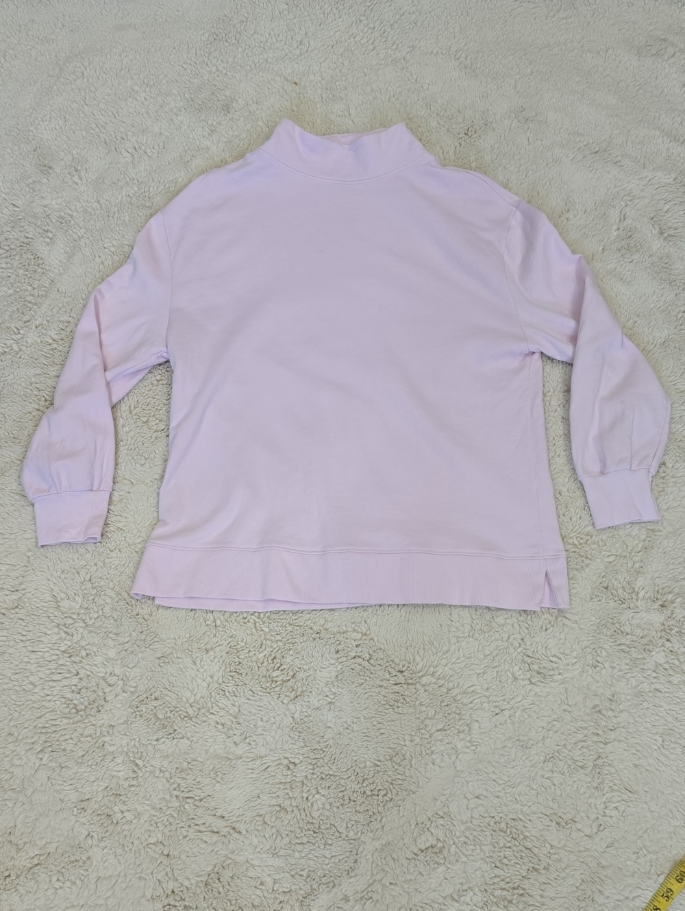 Mock Neck Lilac Pullover Sweatshirt